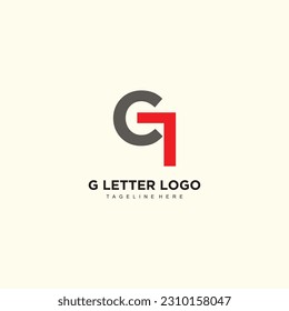 Diseño de logotipo con idea de letra g para empresas