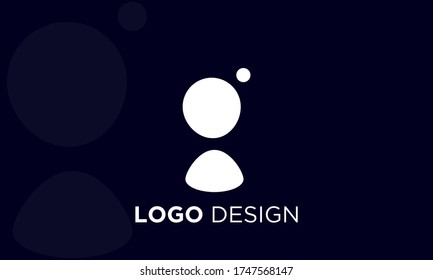 Logo design for letter G on black background.
