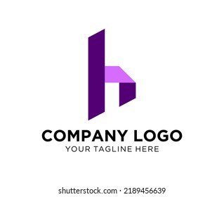 Letra H del diseño del logotipo, adecuada para la empresa, la comunidad, los logotipos personales, los logotipos de marca