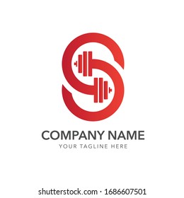 logo design for letter initial s