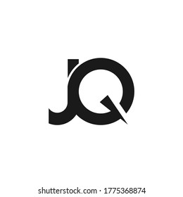 logo design letter j q simple modern brand company