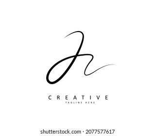 Logo Design Letter J Signature 