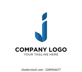 Carta de diseño de logotipo J, adecuada para la empresa, la comunidad, logotipos personales, logotipos de marca
