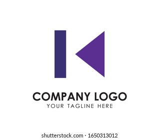Logo design letter K, suitable for company, community, personal logos, brand logos