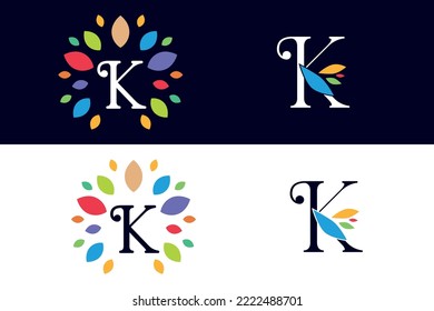 logo design letter K vector art