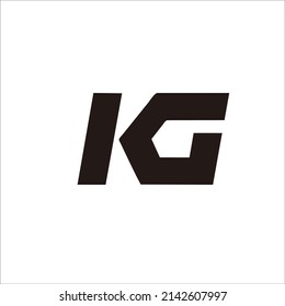 logo design letter "KG" for your name and identity