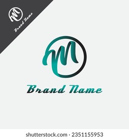 logo design with the letter m suitable for your company