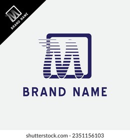 logo design with the letter m suitable for your company