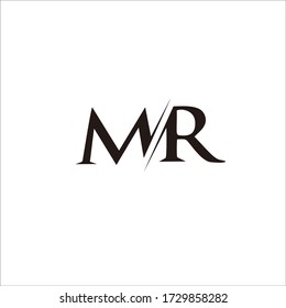 
logo design letter "mr" for brand and company names