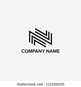 Logo design for letter N