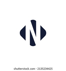 Das Logo-Design ist Buchstabe N