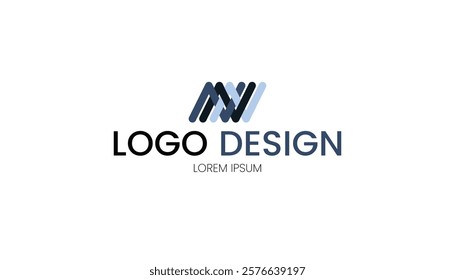 Logo design with letter N