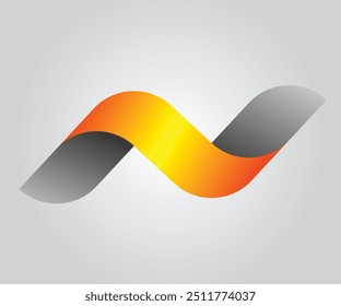 Logo design letter N gradient