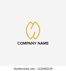 Logo design for letter N and S