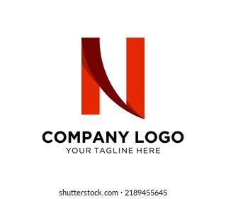 Logo design letter N, suitable for company, community, personal logos, brand logos