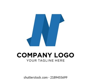 Logo design letter N, suitable for company, community, personal logos, brand logos