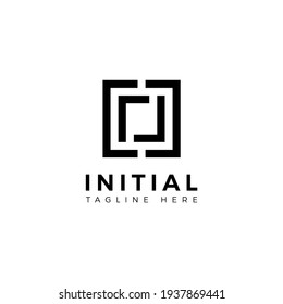 Logo design letter O. Abstract bold modern. Vector template