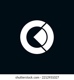 Logo-Design-Buchstaben O und C in Kreisform. Minimalistische und moderne Logo-Vorlage. Circle-Form-Symbol für Logo. Vektorgrafik
