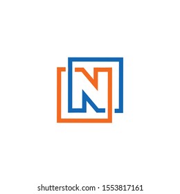 LOGO DESIGN WITH LETTER PATTERN N