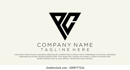 LOGO DESIGN WITH LETTER PATTERN PC