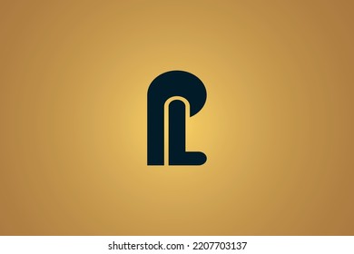 LOGO DESIGN LETTER PL VECTOR