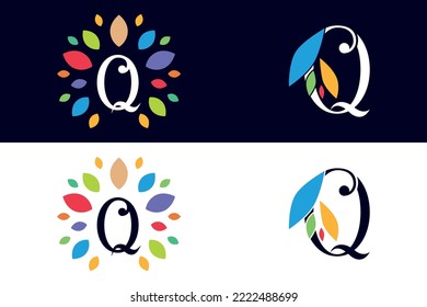 letra de diseño de logotipo Arte vectorial Q