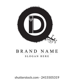 Letra QD del diseño del logotipo. Moderno y elegante. Plantilla de vectores. Carta resumida moderna logotipo QD, logotipo inicial de letra minúscula DQ	
