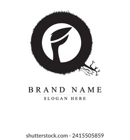 Logo design letter QF . Elegant modern. Vector template. Modern Abstract Letter fq Logo, Initial lowercase letter logo QF