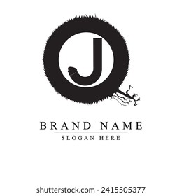 Logo design letter QJ. Elegant modern. Vector template. Modern Abstract Letter QJ Logo, Initial lowercase letter logo jq	
