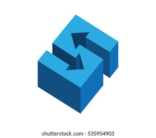 Logo design with the letter S