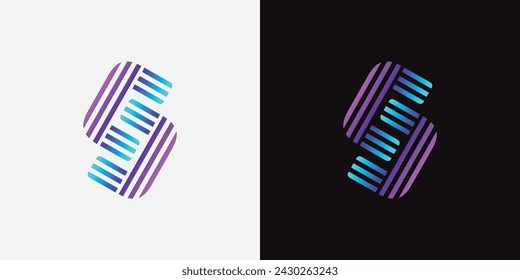 Logo design letter S . Elegant modern. Vector template.