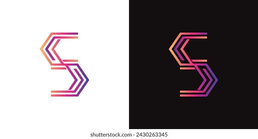 Logo design letter S . Elegant modern. Vector template.