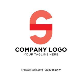 Carta de diseño de logotipo S, adecuada para la empresa, la comunidad, logotipos personales, logotipos de marca