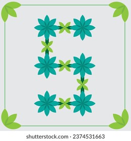 diseño del logotipo de la letra s con flores tosca. hermoso logo con tema del jardín de flores