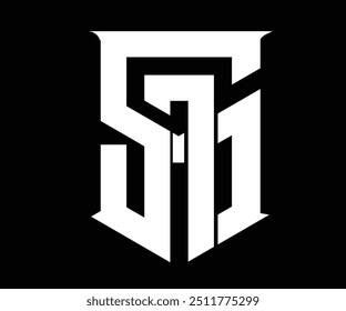 Letra de diseño de logotipo SAD Arte vectorial 