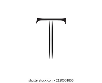 Logo design letter T. Elegant modern. Vector template