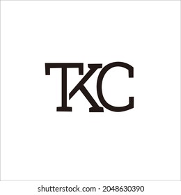letra de diseño del logotipo "TKC" para el nombre y la marca de su empresa