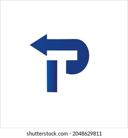logo design letter "TP" for your company name and brand
