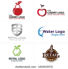 Logo design with letter TS cherry splash water and gear suitable for retail sales purchases agencies companies