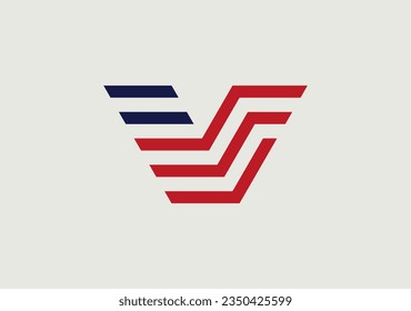 La letra de diseño del logotipo 'V' entrelaza ingeniosamente un circuito de línea, evocando la transferencia de datos y la tecnología con el ingenio moderno