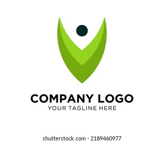 Carta de diseño de logotipos V, adecuada para la empresa, la comunidad, logotipos personales, logotipos de marca