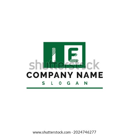IE Logo Design. IE Letter Logo Vector Illustration - Vector