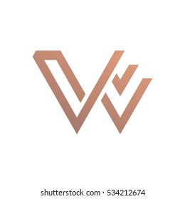 Logo design with the letter "W"