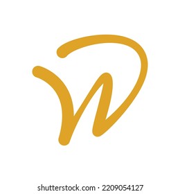 Logo design letter W and D. Abstract logo design WD