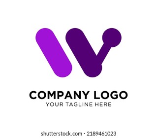Logo design letter W, suitable for company, community, personal logos, brand logos