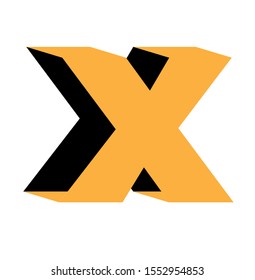 logo design with the letter X theme, white background