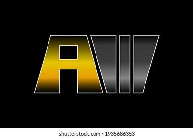 Un diseño de logotipo con las letras AW