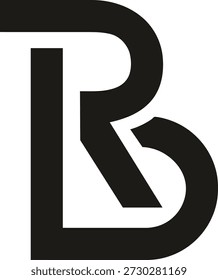 Logo design with letters b r and l