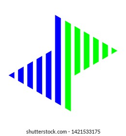 logo design letters d and p