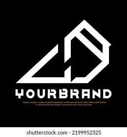 Logo design with letters A and J